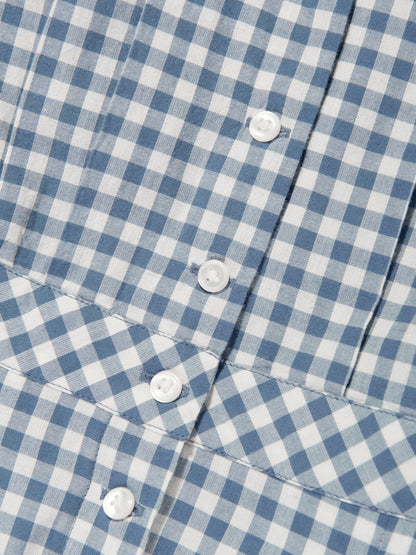 Ralph Lauren Girls Gingham Playsuit in Blue