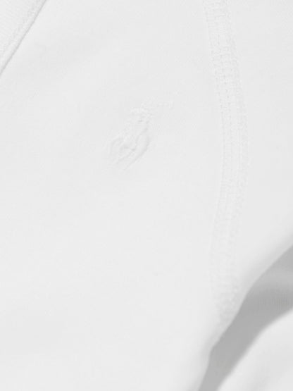 Ralph Lauren Baby Boys Soild One Piece Babygrow in White