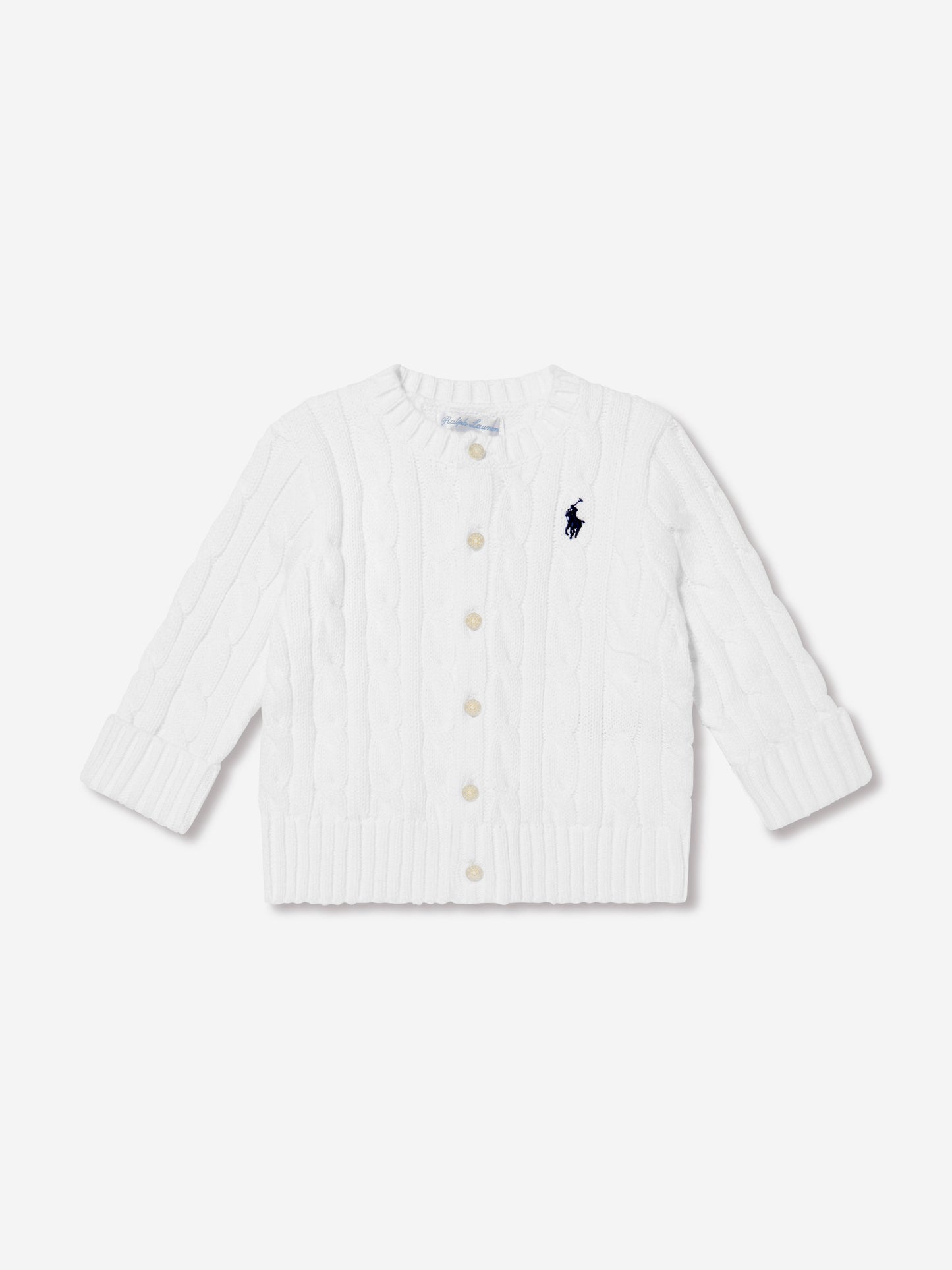 Ralph Lauren Baby Boys Cotton Trouser Set in White