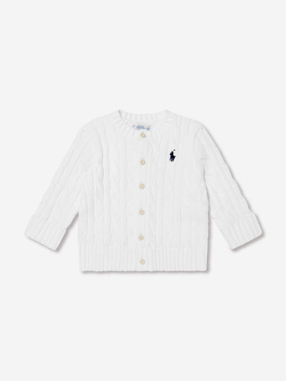 Ralph Lauren Baby Boys Cotton Trouser Set in White