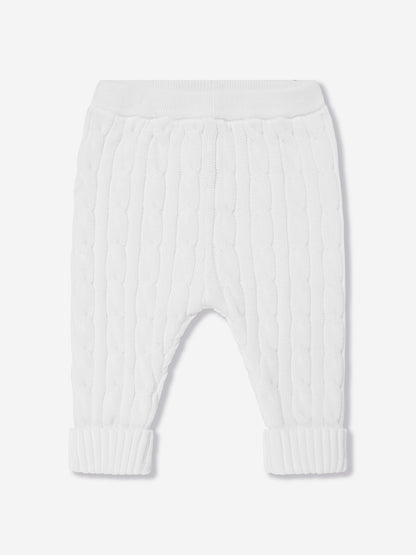 Ralph Lauren Baby Boys Cotton Trouser Set in White