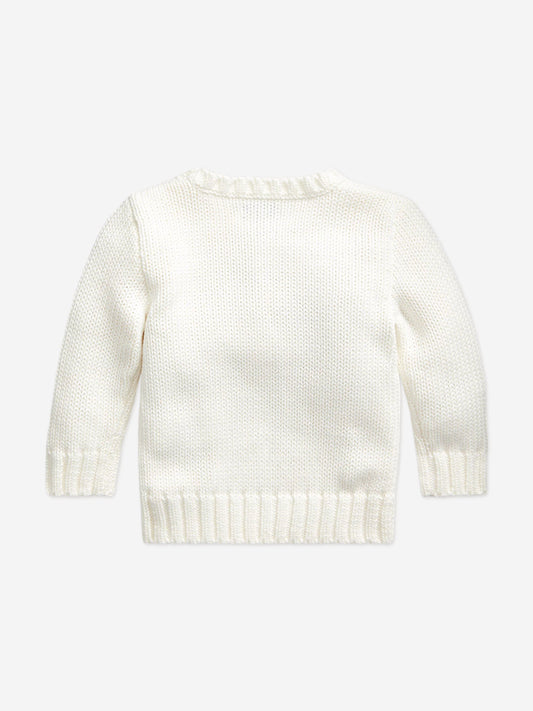 Ralph Lauren Baby Boys Flag Jumper in White