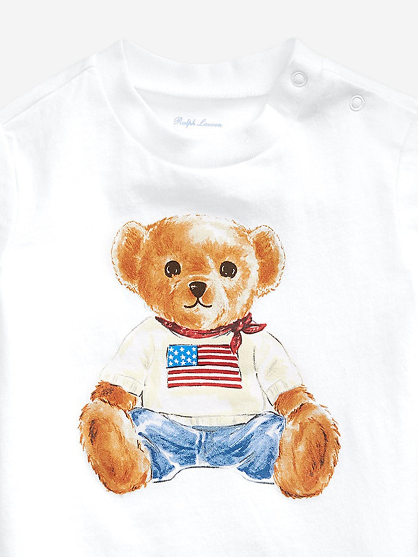 Ralph Lauren Baby Boys Polo Bear T-Shirt in White