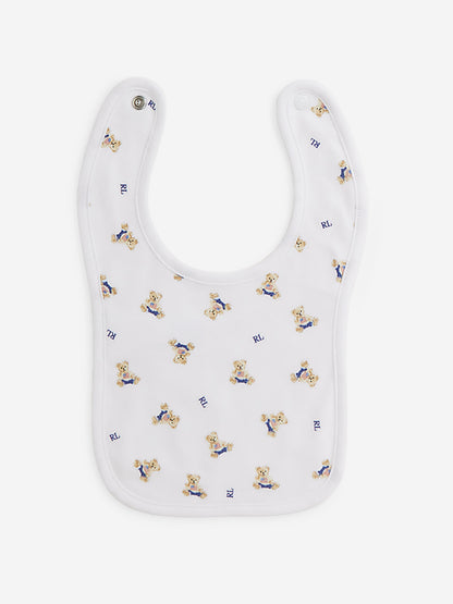 Ralph Lauren Baby Boys Bear Bodysuit Set in White