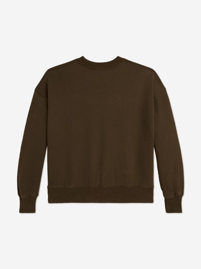 Ralph Lauren Girls Polo Sweatshirt in Brown
