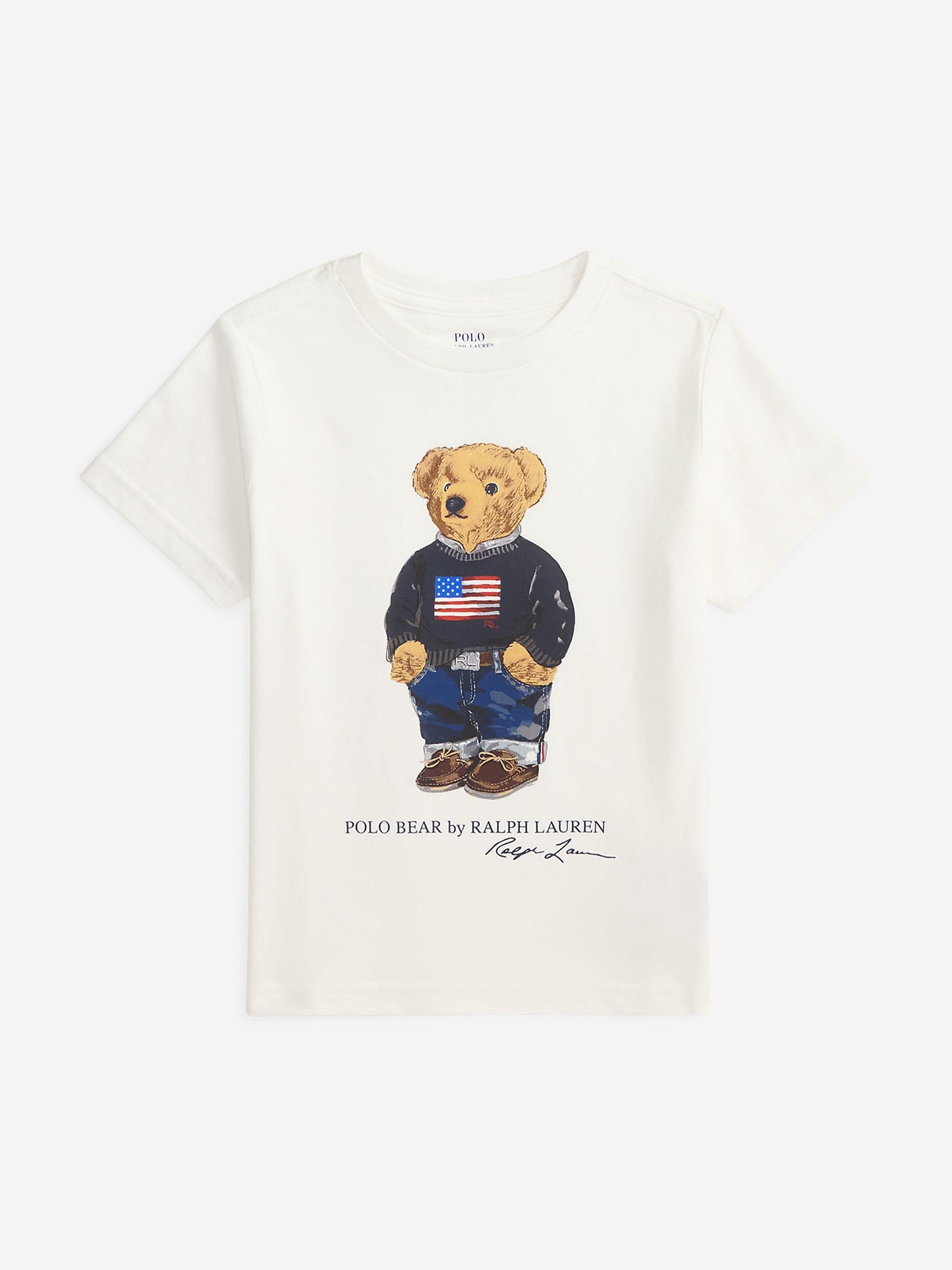 Ralph Lauren Boys Polo Bear T-Shirt in White