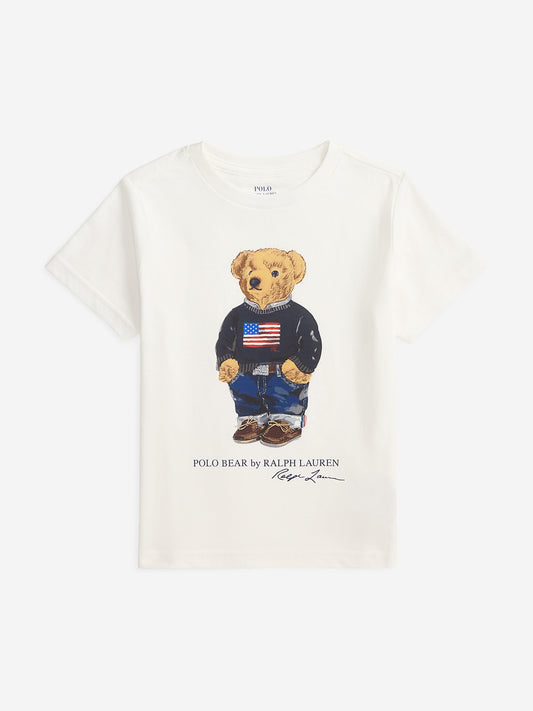 Ralph Lauren Boys Polo Bear T-Shirt in White