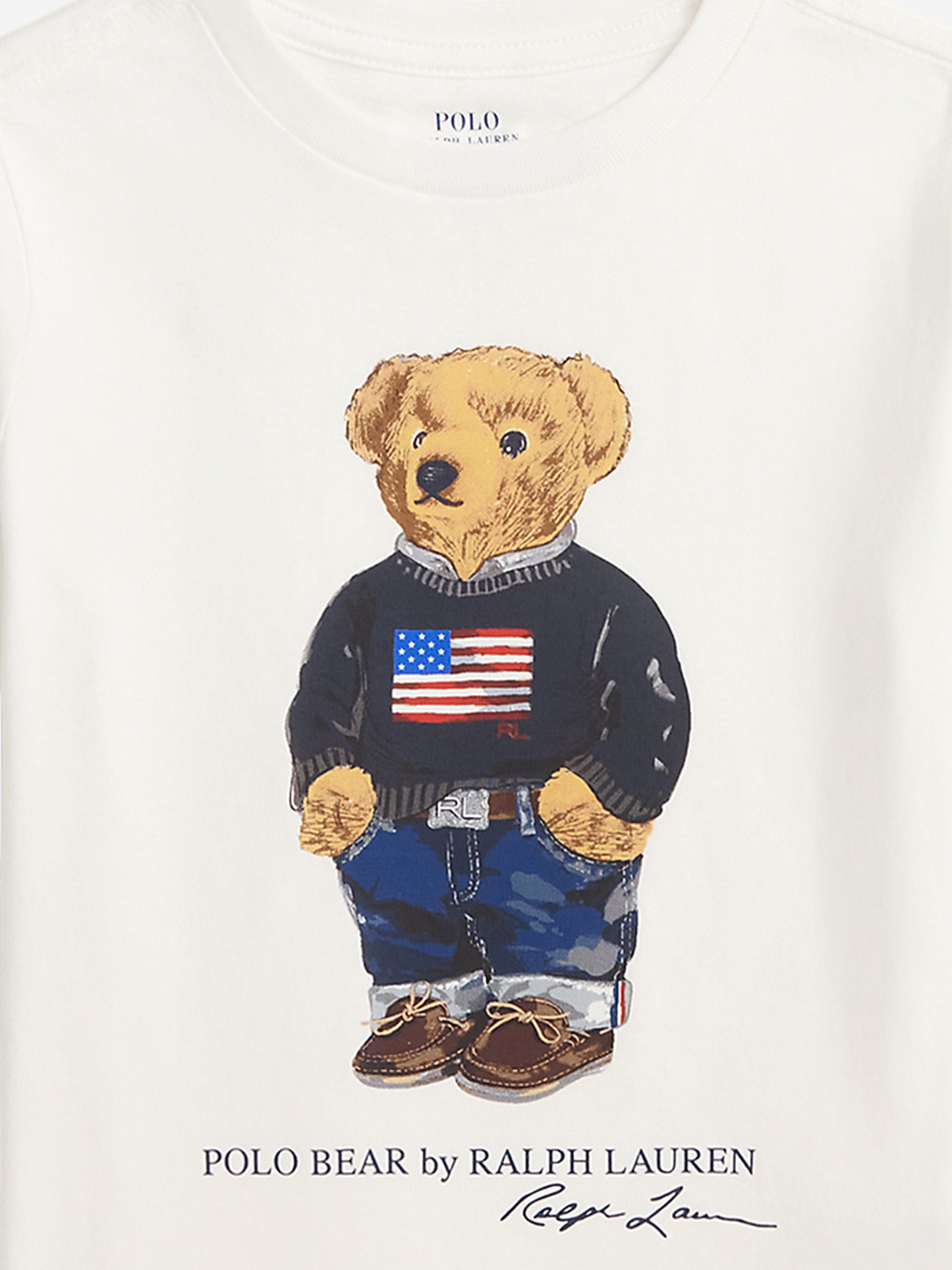 Ralph Lauren Boys Polo Bear T-Shirt in White
