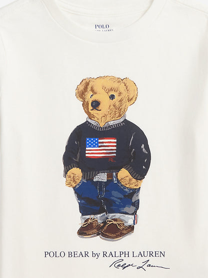 Ralph Lauren Boys Polo Bear T-Shirt in White