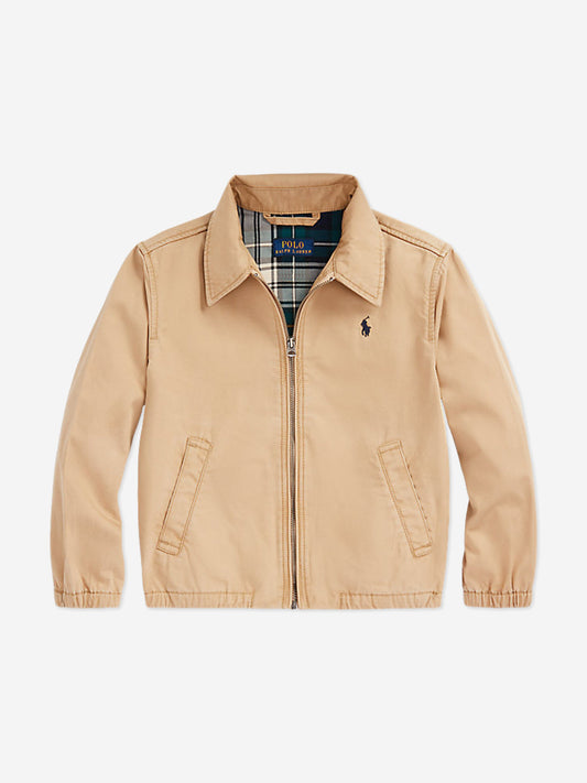 Ralph Lauren Boys Bayport Cotton Jacket in Beige