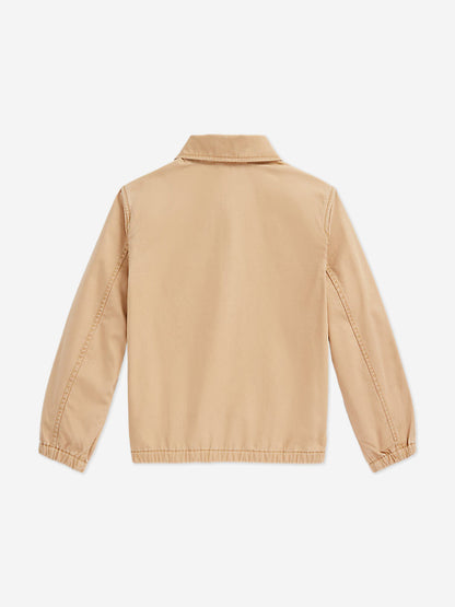 Ralph Lauren Boys Bayport Cotton Jacket in Beige