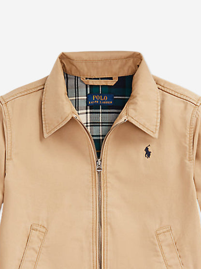 Ralph Lauren Boys Bayport Cotton Jacket in Beige