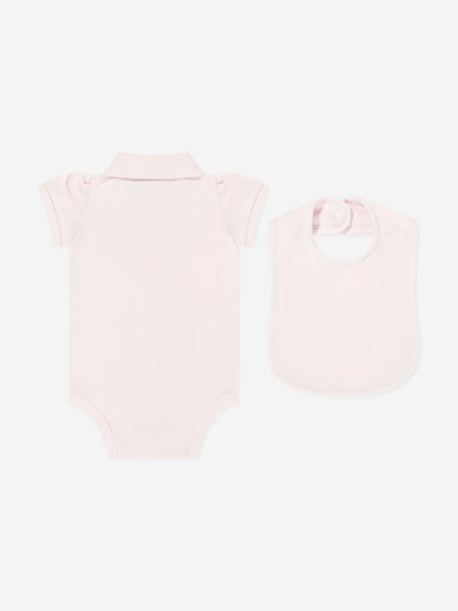 Ralph Lauren Baby Girls Bodysuit Gift Set in Pink