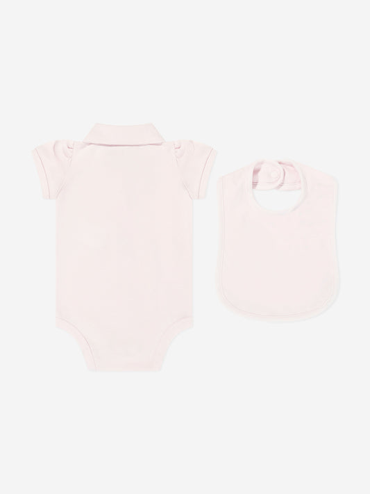 Ralph Lauren Baby Girls Bodysuit Gift Set in Pink