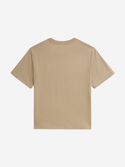 Ralph Lauren Boys Jersey Logo T-Shirt in Beige