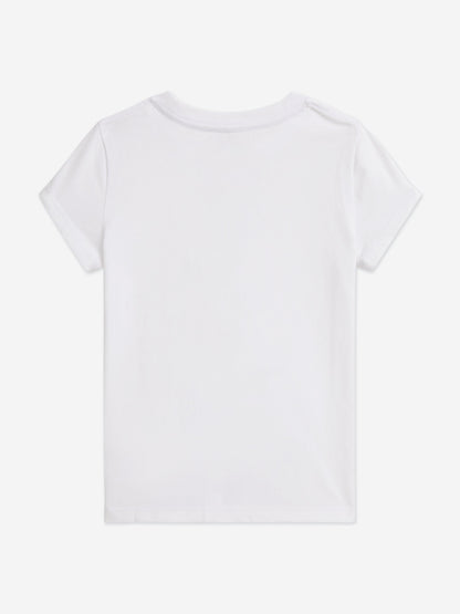 Ralph Lauren Girls Polo Bear T-Shirt in White