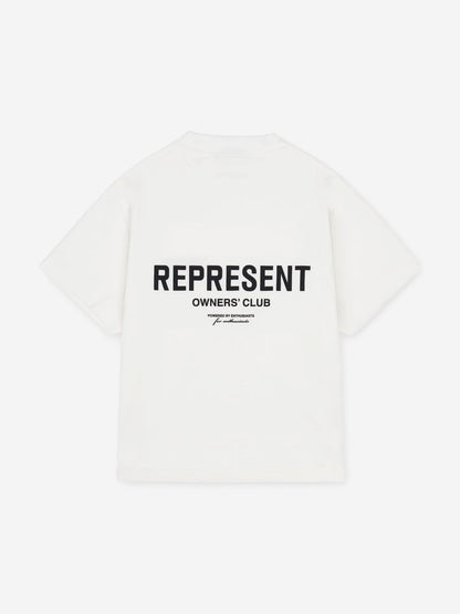 REPRESENT Kids Mini Owners Club T-Shirt in Ivory