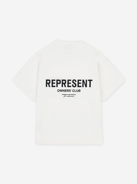 REPRESENT Kids Mini Owners Club T-Shirt in Ivory