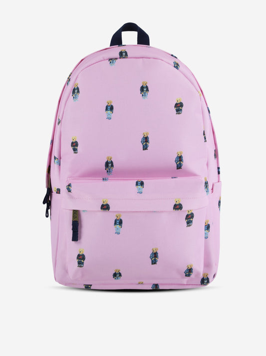 Ralph Lauren Girls Polo Bear Backpack in Pink (45cm)