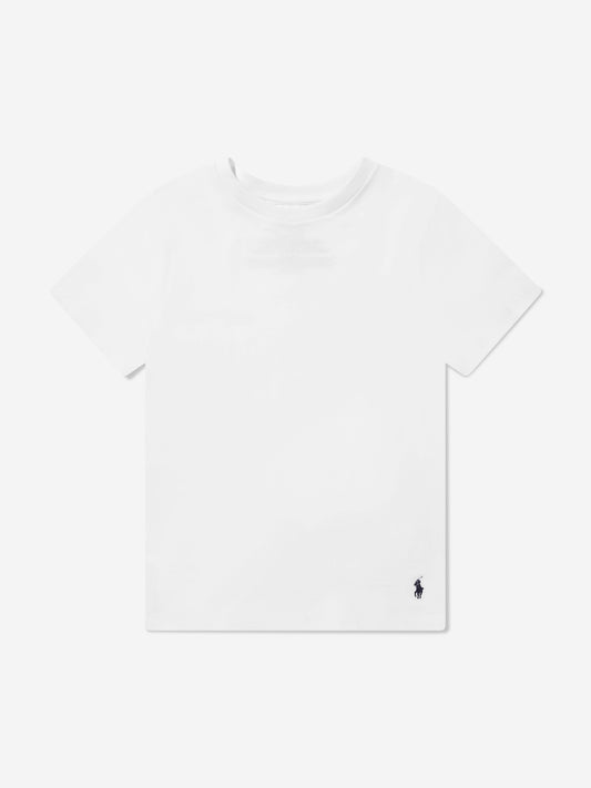 Ralph Lauren Boys 3 Pack T-Shirt Set in White