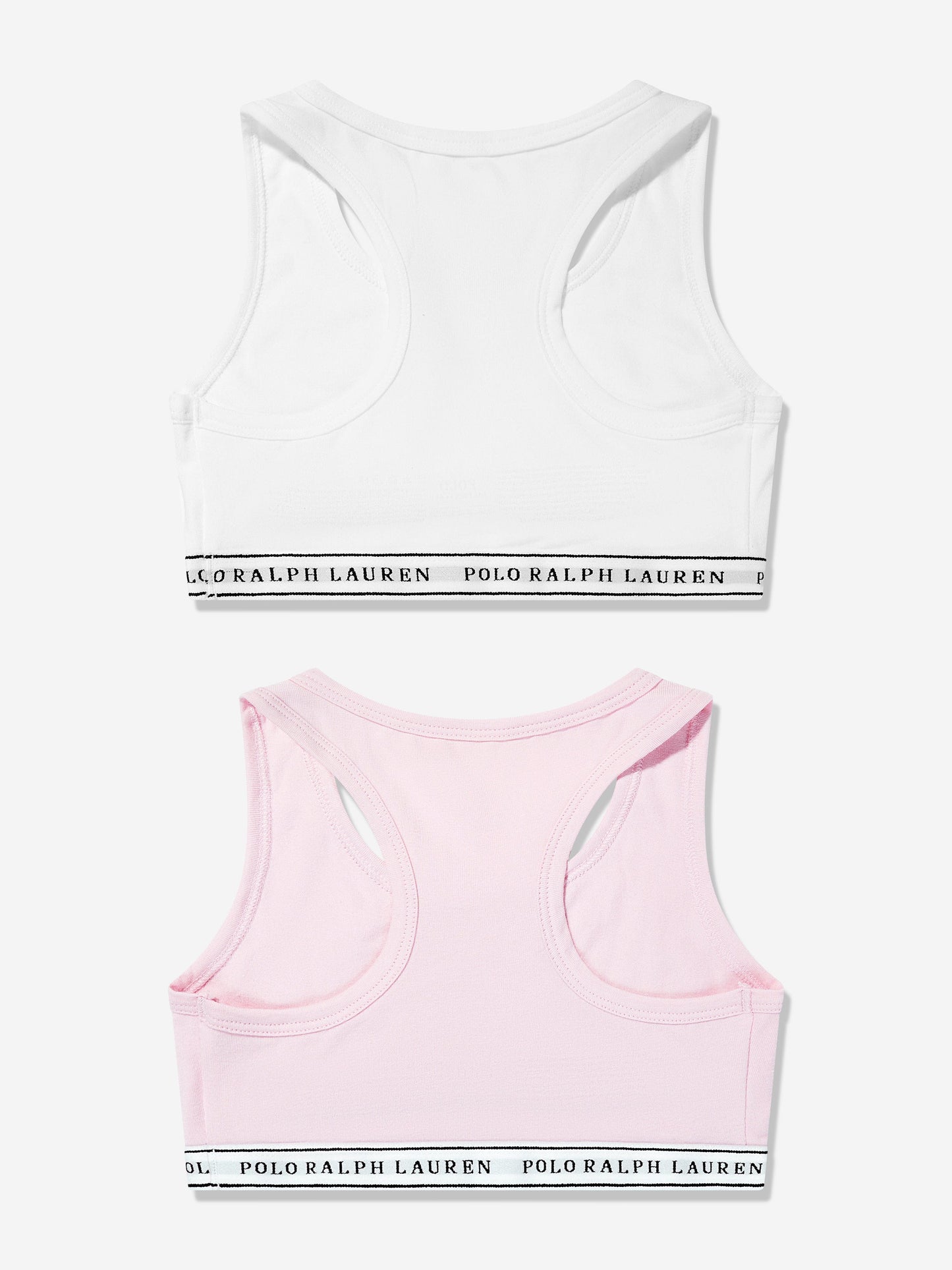 Ralph Lauren Girls 2 Pack Printed Bra Set in Pink