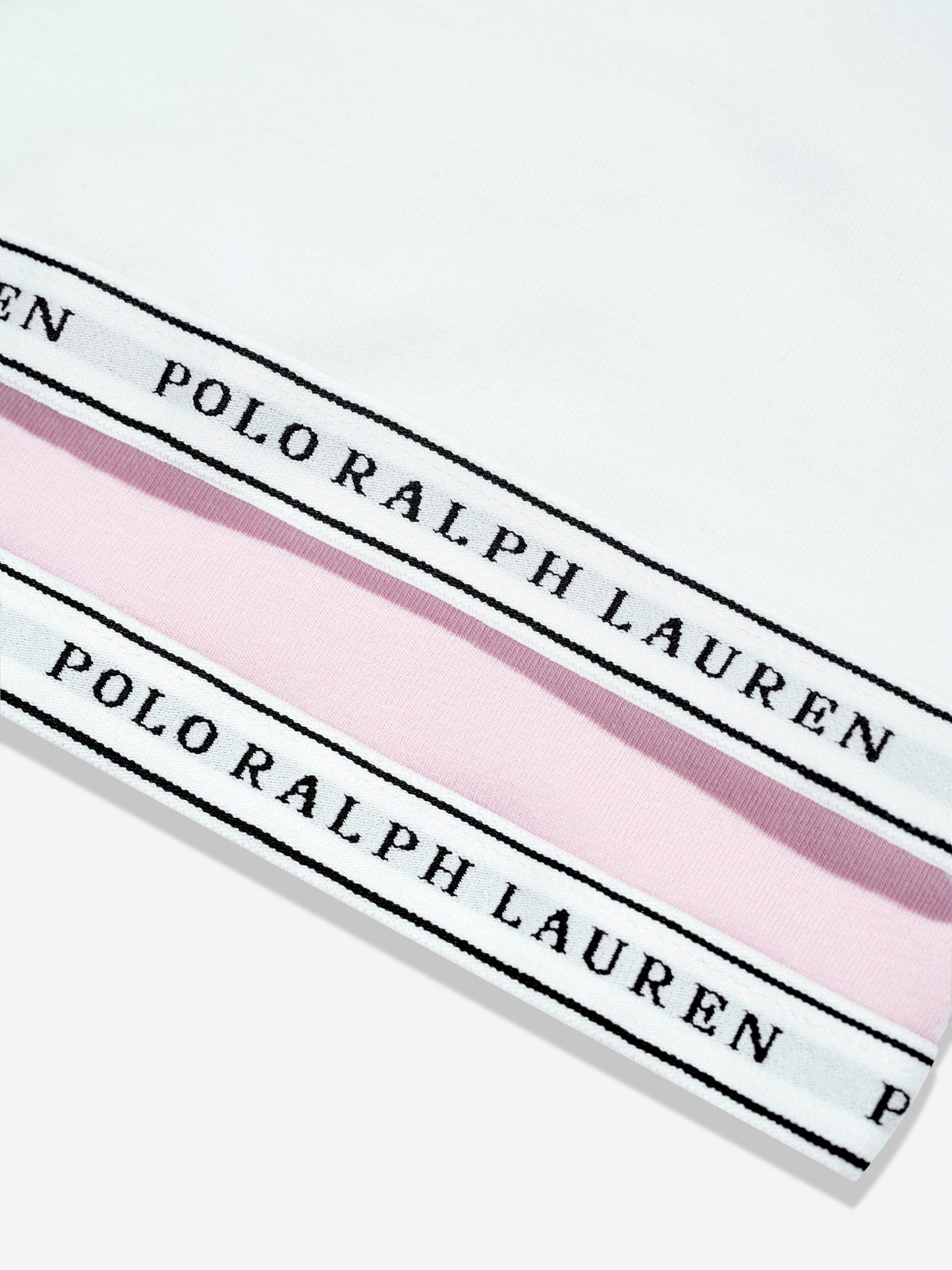 Ralph Lauren Girls 2 Pack Printed Bra Set in Pink