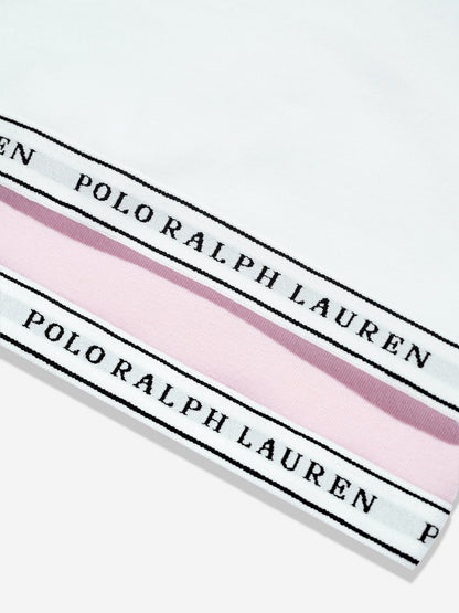 Ralph Lauren Girls 2 Pack Printed Bra Set in Pink