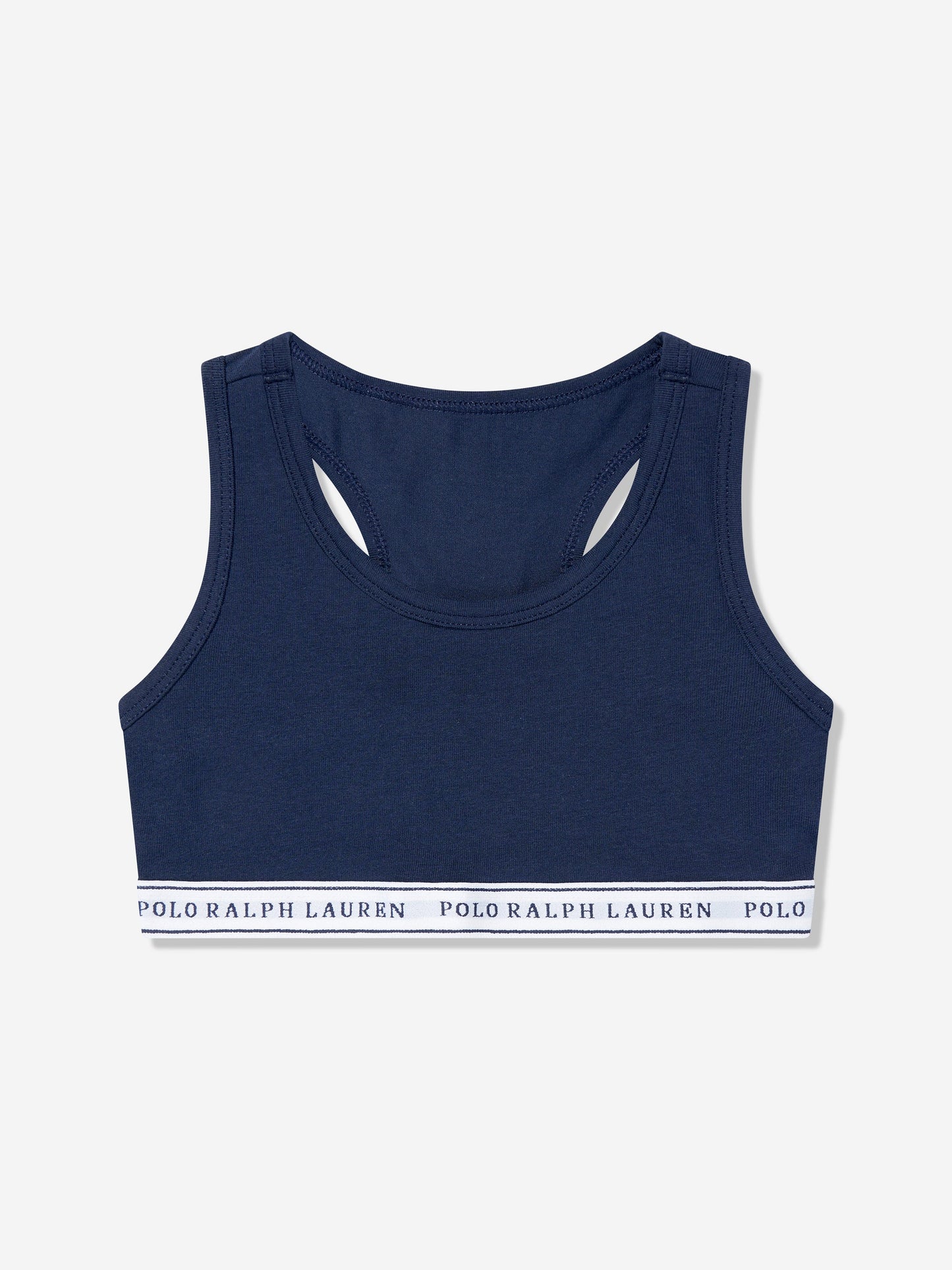 Ralph Lauren Girls 2 Pack Printed Bra Set in Navy
