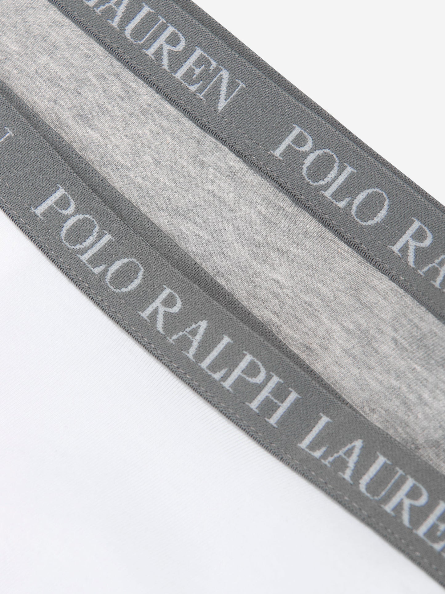 Ralph Lauren Girls Solid 2 Pack Short Knickers Set in Grey
