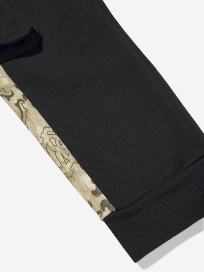 Roberto Cavalli Boys Logo Joggers in Black