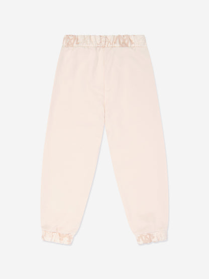 Roberto Cavalli Girls Logo Joggers in Beige