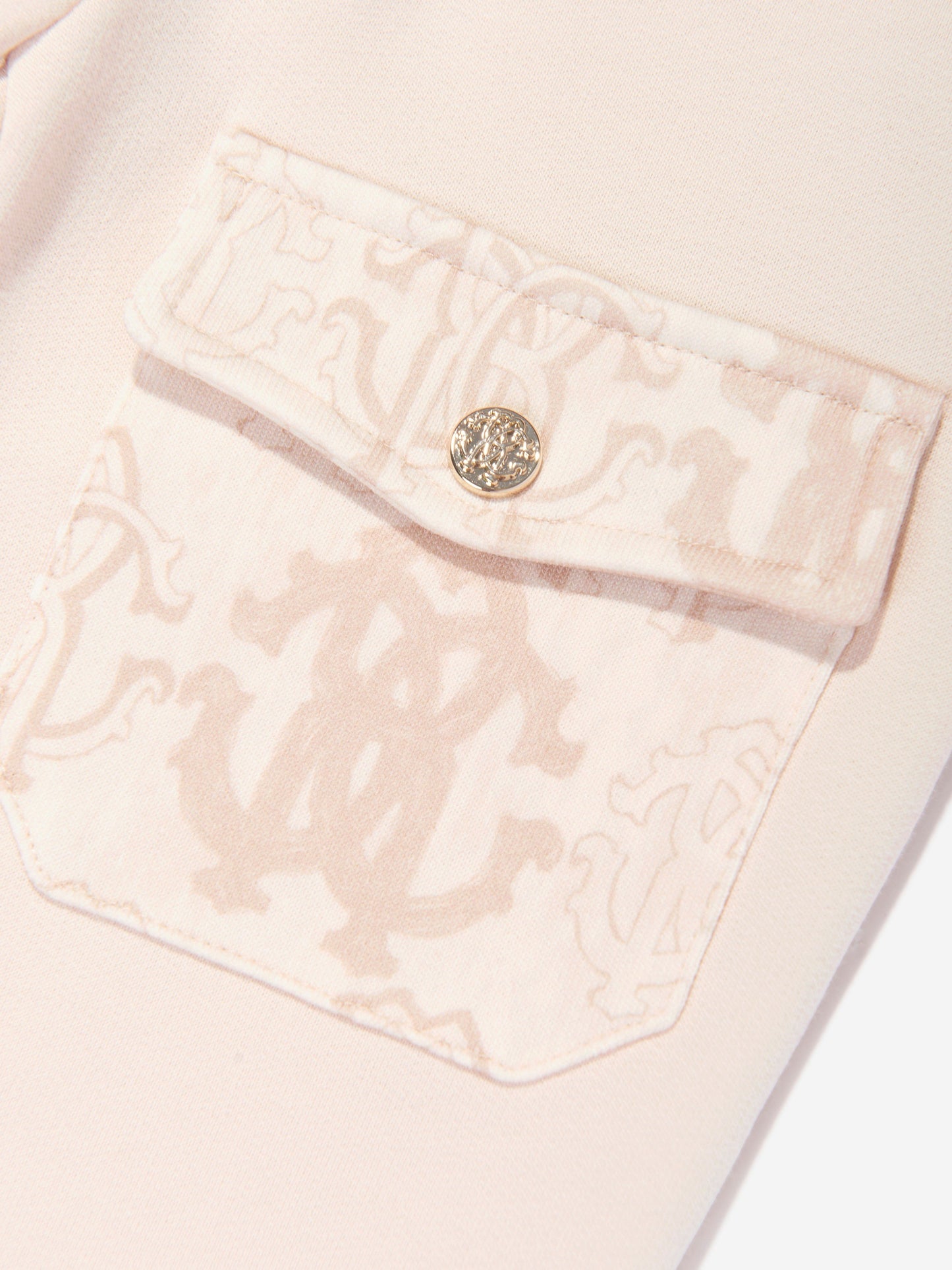 Roberto Cavalli Girls Logo Joggers in Beige