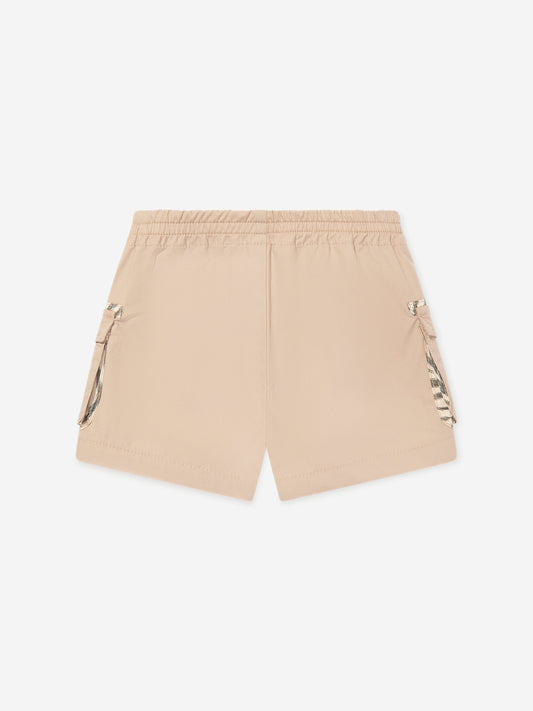 Roberto Cavalli Baby Boys Cargo Shorts in Beige