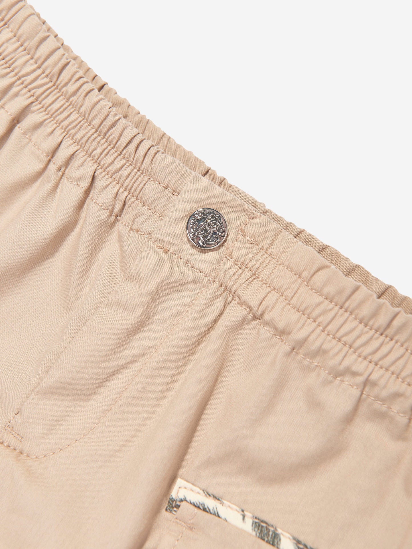 Roberto Cavalli Baby Boys Cargo Shorts in Beige