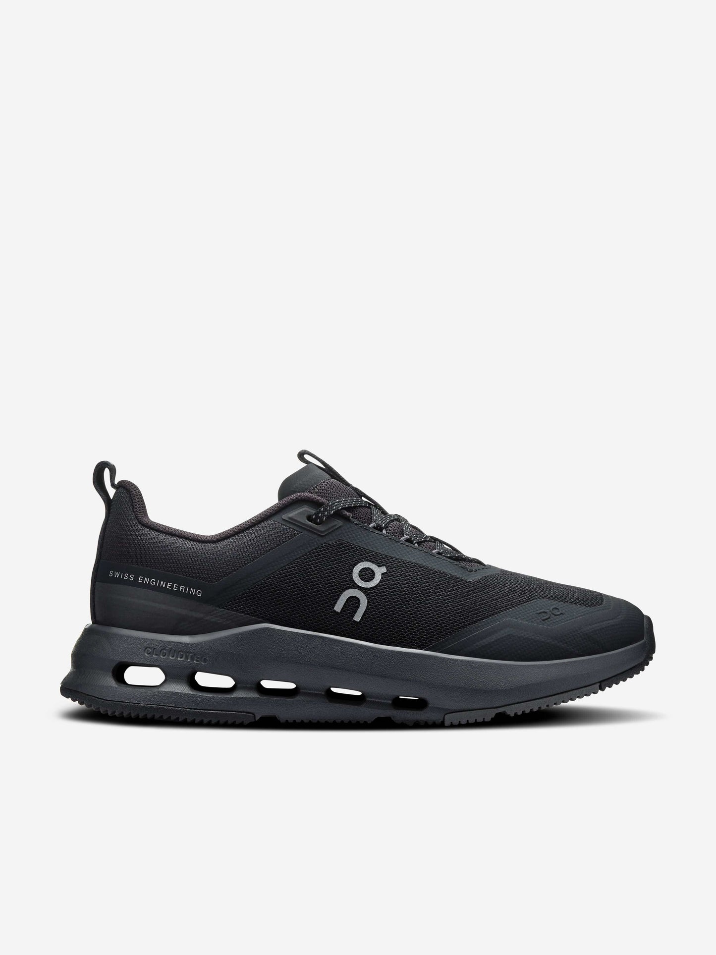 On Running Kids Cloudnova Trainers in Black