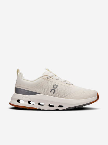 On Running Kids Cloudnova Trainers in Ivory