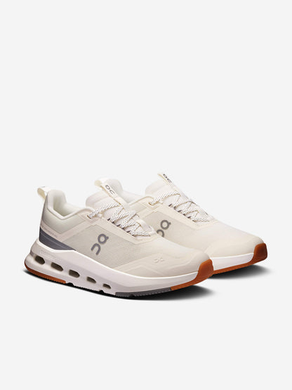On Running Kids Cloudnova Trainers in Ivory