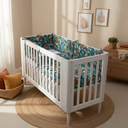 Rainforest Organic Cotton Toddler 3 Piece All-in-One 4.0 Tog Quilt Bedding Set with Bumper