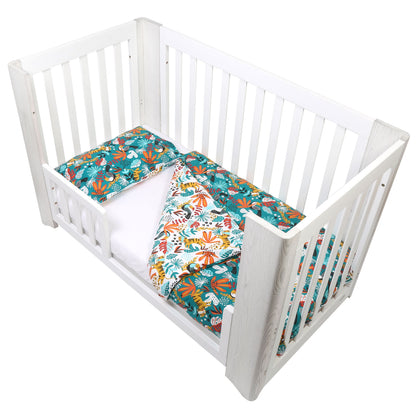 Rainforest Organic Cotton Toddler 3 Piece All-in-One 4.0 Tog Quilt Bedding Set with Bumper