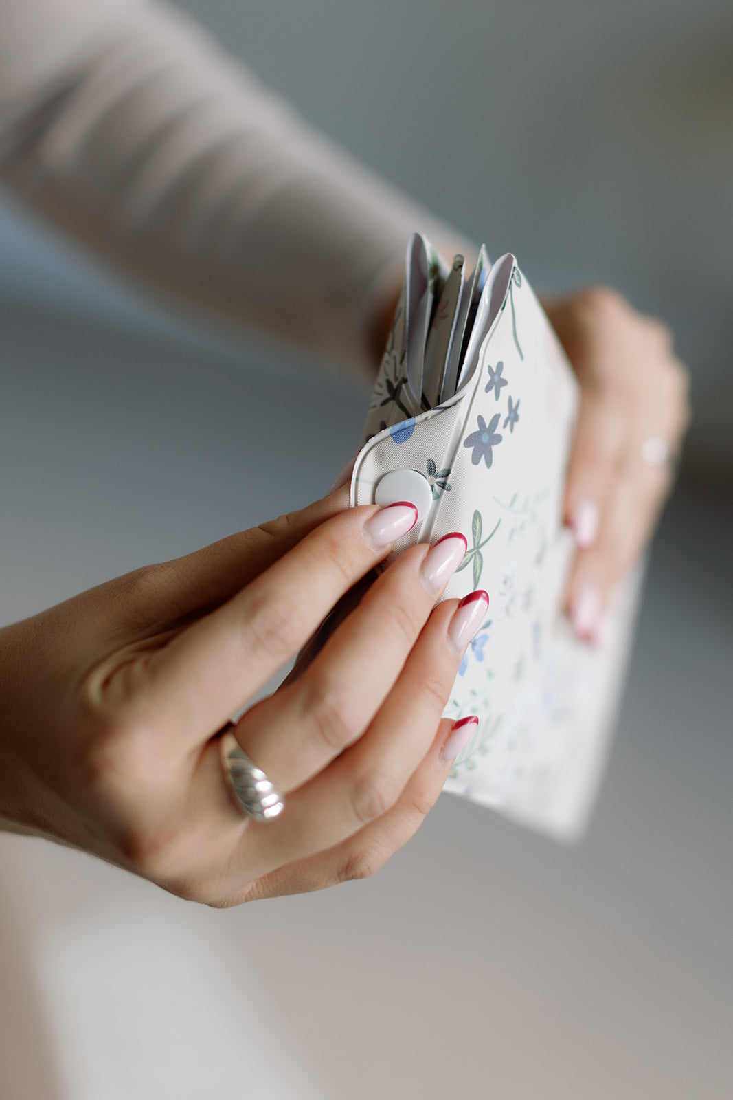 Gingham Sage Compact Travel Mat