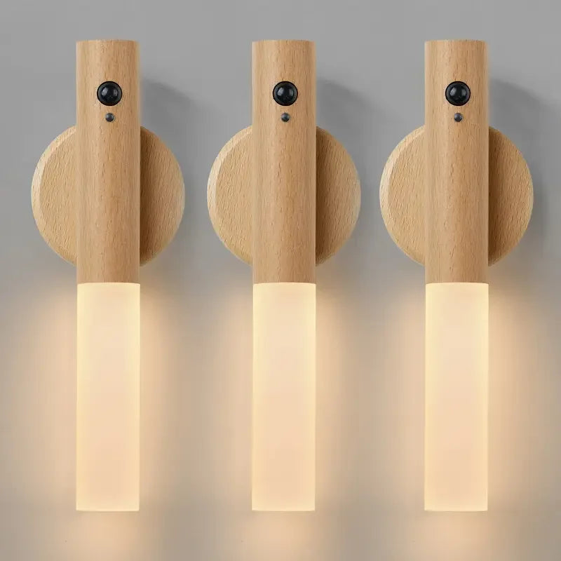 Smart Motion Sensor Night Light – Rechargeable Magnetic LED Wall Lamp