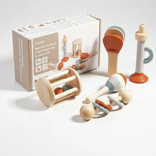 GrooveNest - Ensemble de 5 instruments en bois