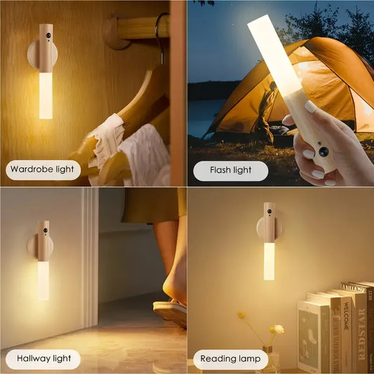 Smart Motion Sensor Night Light – Rechargeable Magnetic LED Wall Lamp