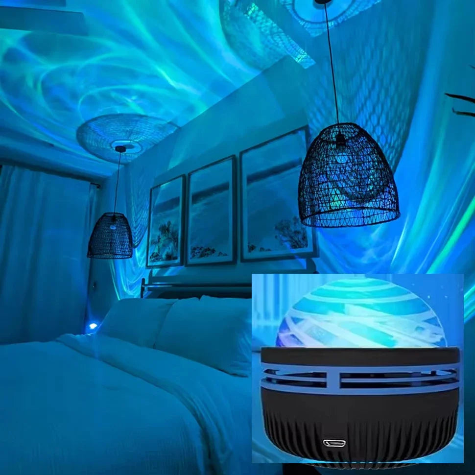 Colorful Galaxy Sky Projector Bedroom Night Light For Kids