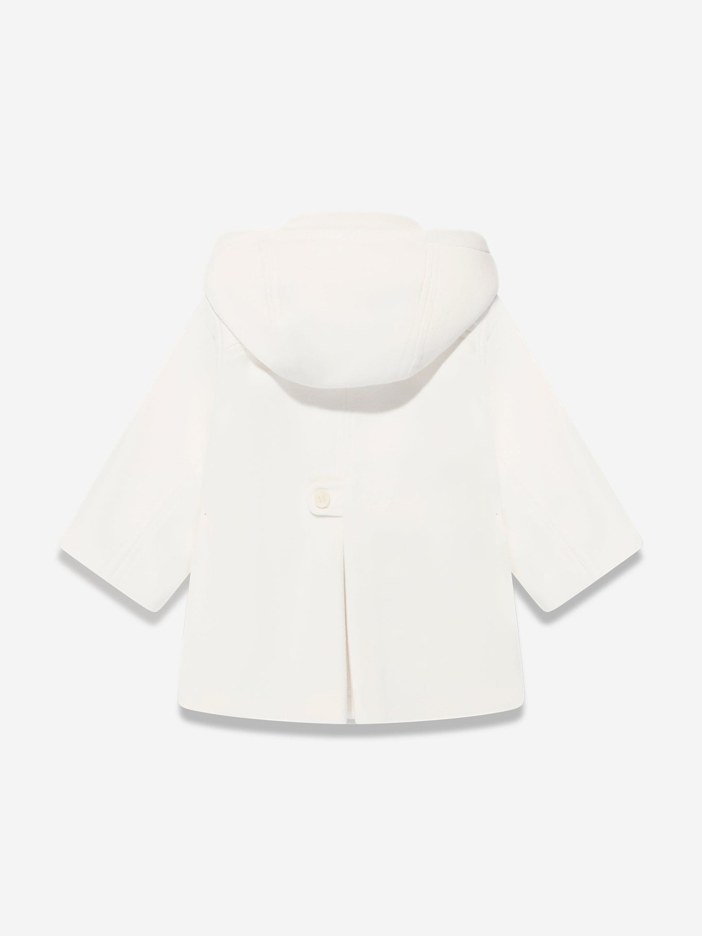 Sarah Louise Boys Hooded Coat in Ivory