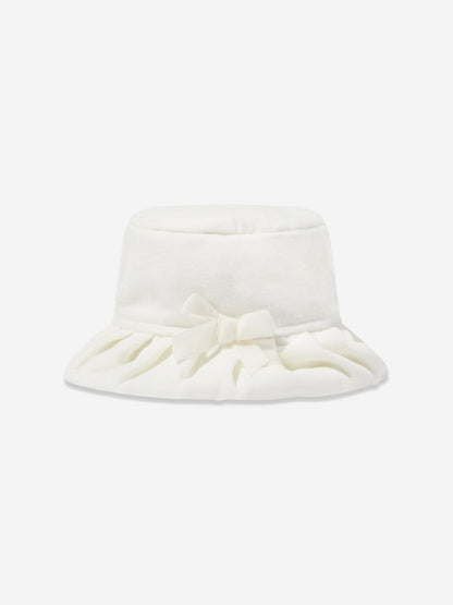 Sarah Louise Girls Coat and Hat Set in Ivory