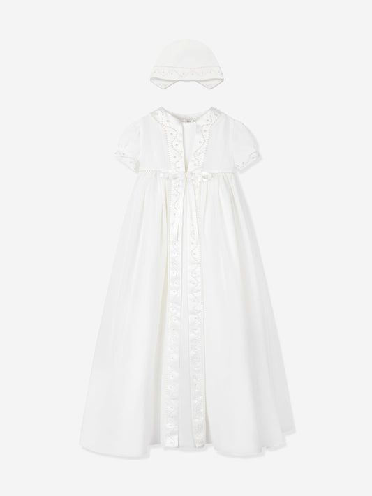 Sarah Louise Baby Girls Christening Robe, Coat and Bonnet in Ivory