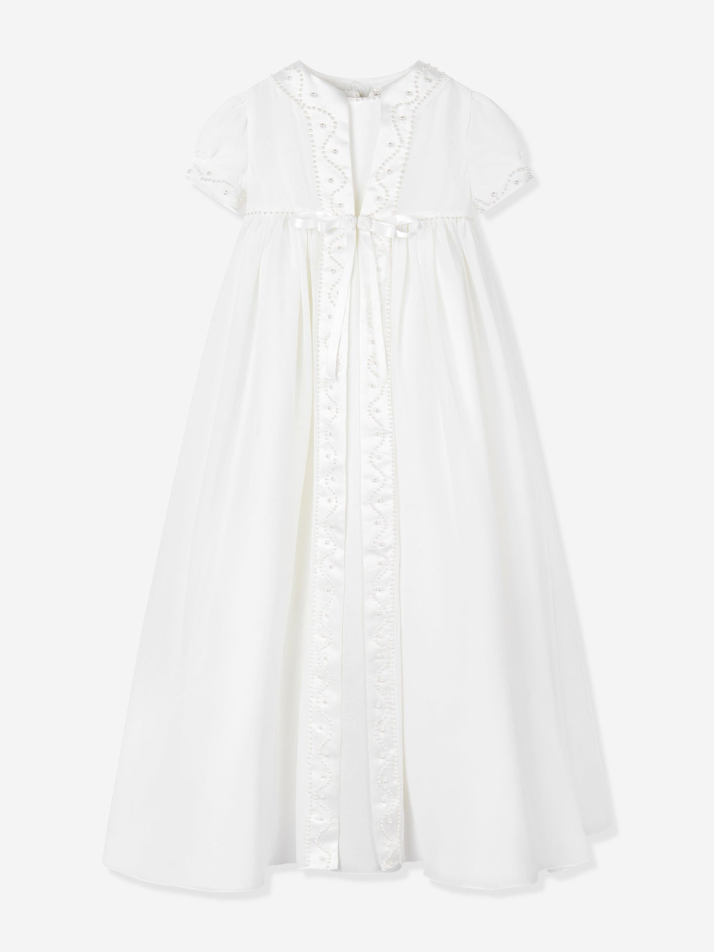 Sarah Louise Baby Girls Christening Robe, Coat and Bonnet in Ivory