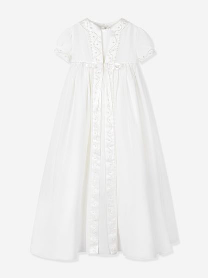 Sarah Louise Baby Girls Christening Robe, Coat and Bonnet in Ivory