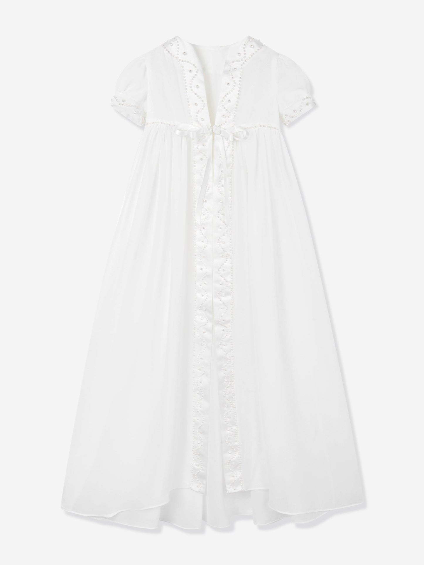 Sarah Louise Baby Girls Christening Robe, Coat and Bonnet in Ivory